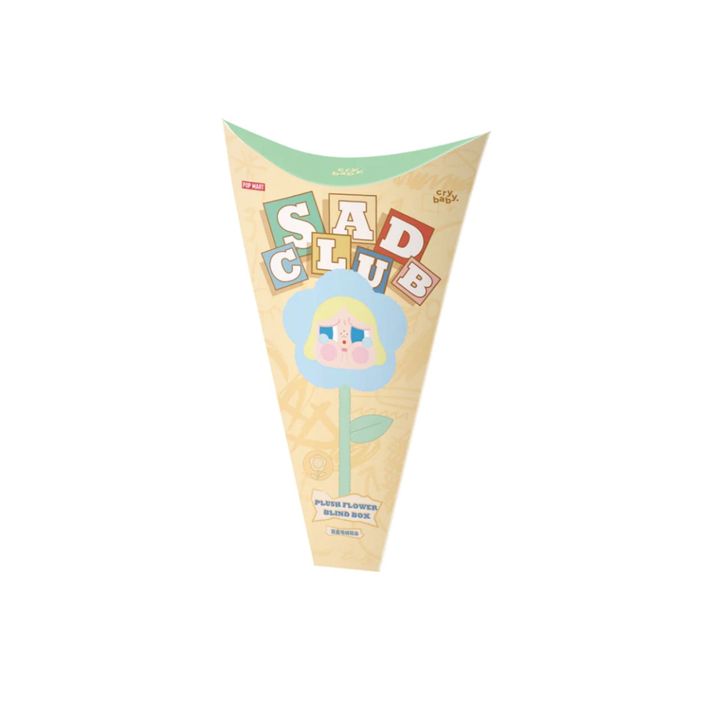 POP MART CRYBABY Sad Club Series Plush Flower (Single Blind Box)