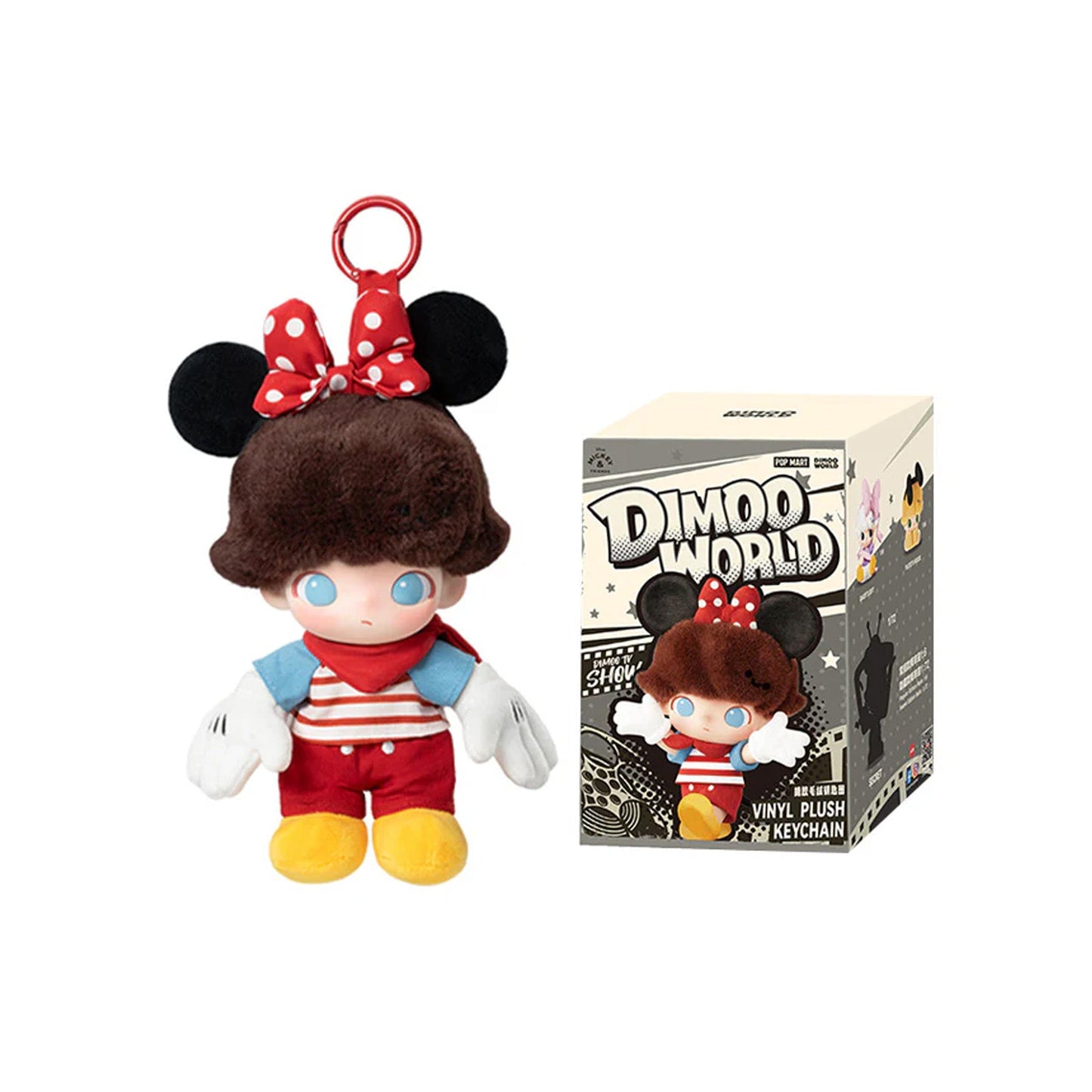 POP MART DIMOO World x Disney Series Vinyl Plush Keychain (Single Blind Box)