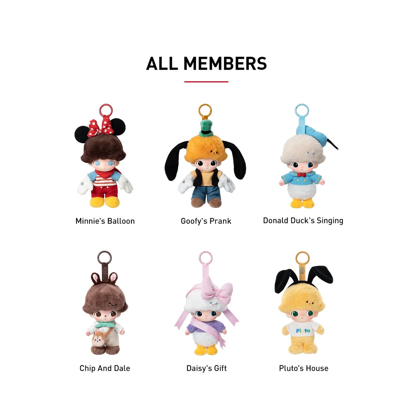 POP MART DIMOO World x Disney Series Vinyl Plush Keychain (Single Blind Box)