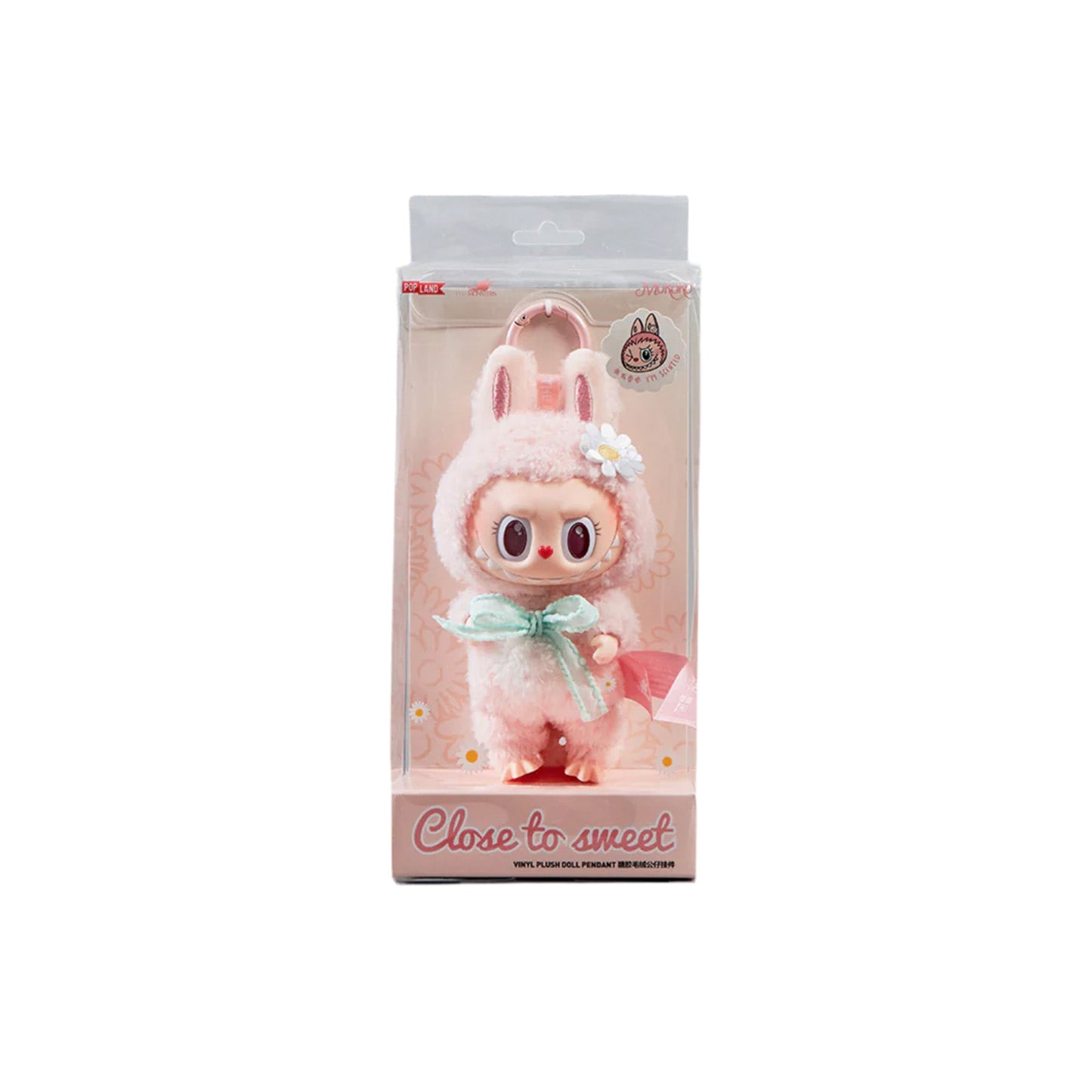 POP MART LABUBU Mokoko Close to Sweet Vinyl Plush Doll Pendant Keychain