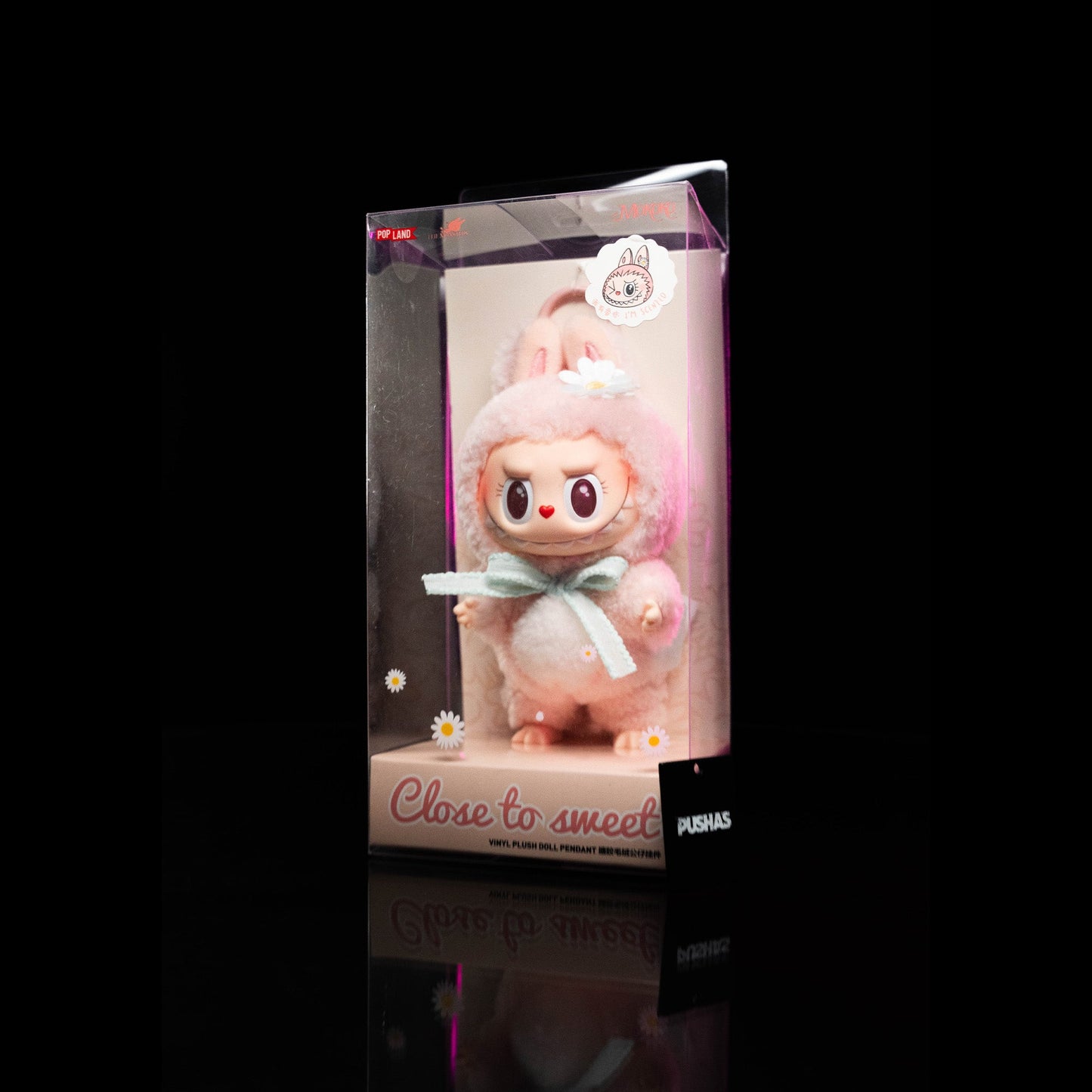 POP MART LABUBU Mokoko Close to Sweet Vinyl Plush Doll Pendant Keychain