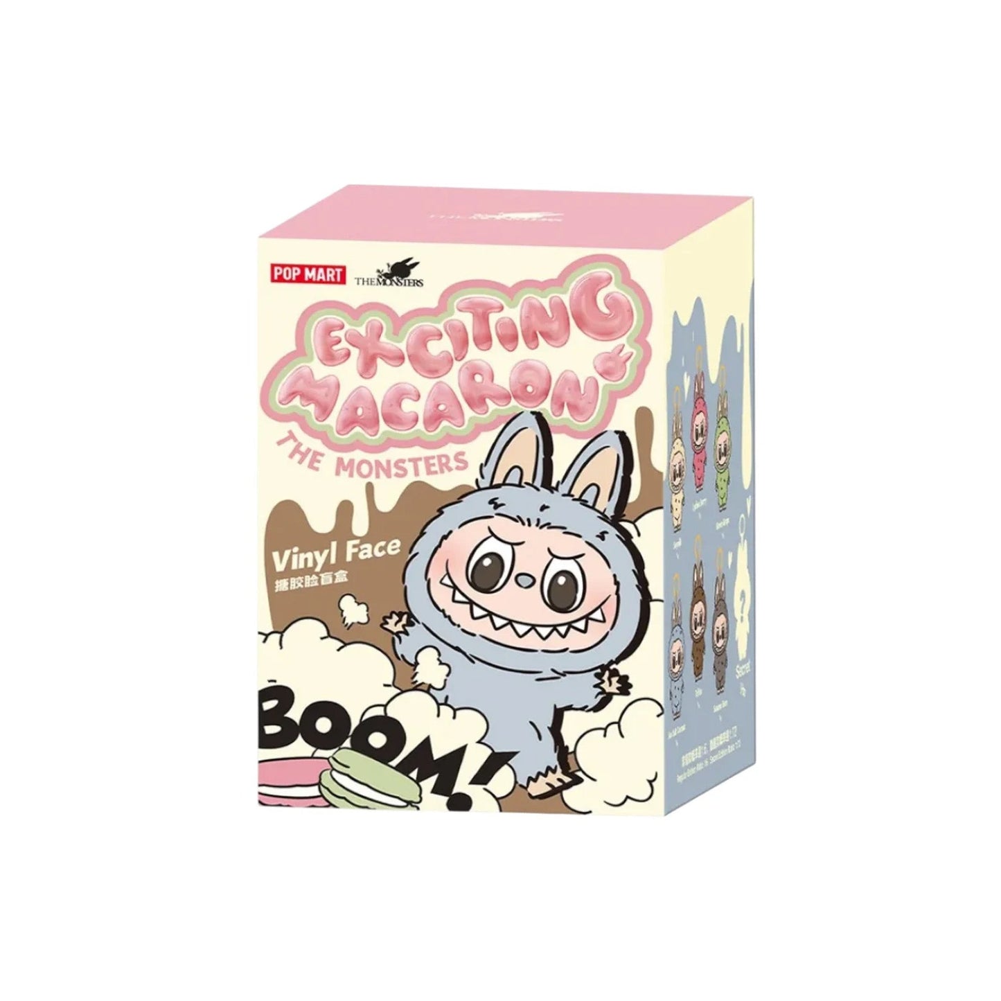 POP MART Labubu The Monsters Tasty Macarons Chestnut Cocoa Vinyl Plush Pendant