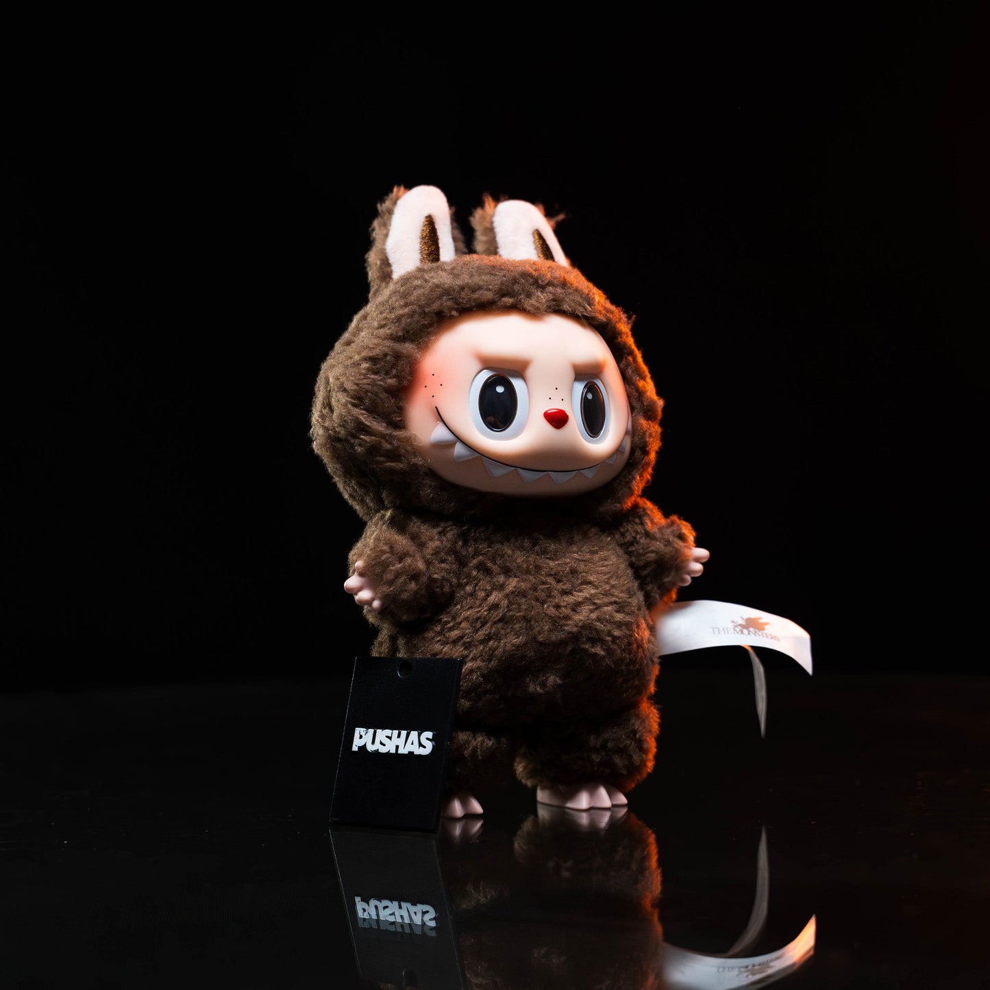 POP MART Labubu The Monsters Tasty Macarons Chestnut Cocoa Vinyl Plush Pendant