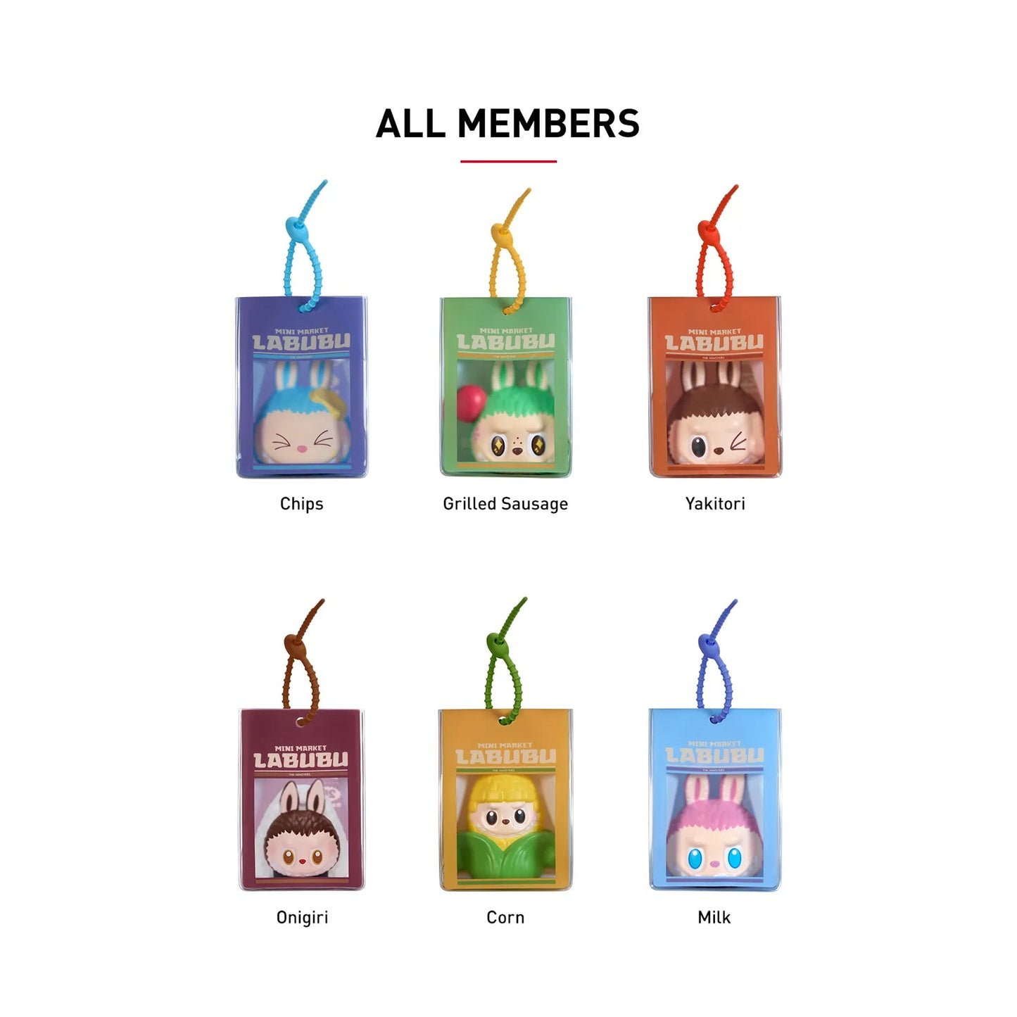 POP MART Labubu The Monsters Wacky Mart Series Squishy Charm Sealed Case (Single Blind Box)