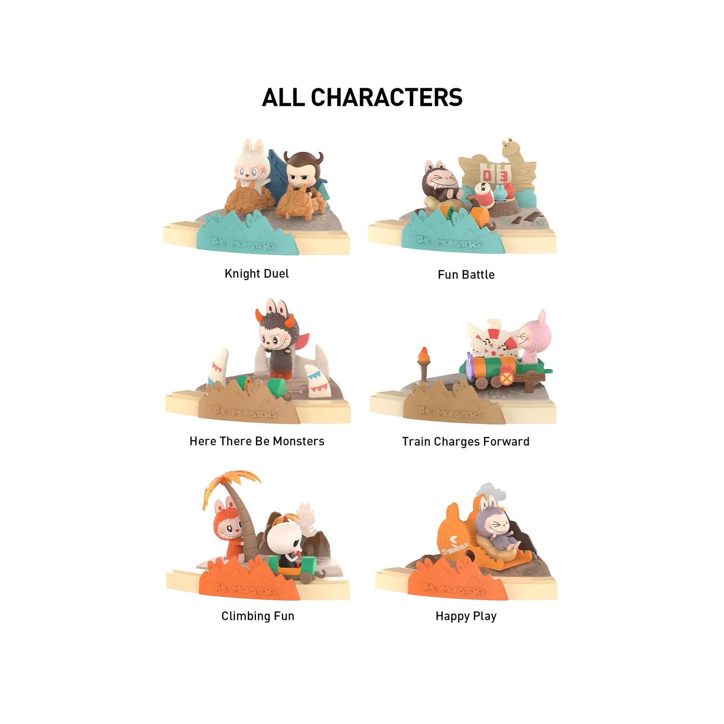 POP MART THE MONSTERS Playing Games Series Scene Sets (Single Blind Box)