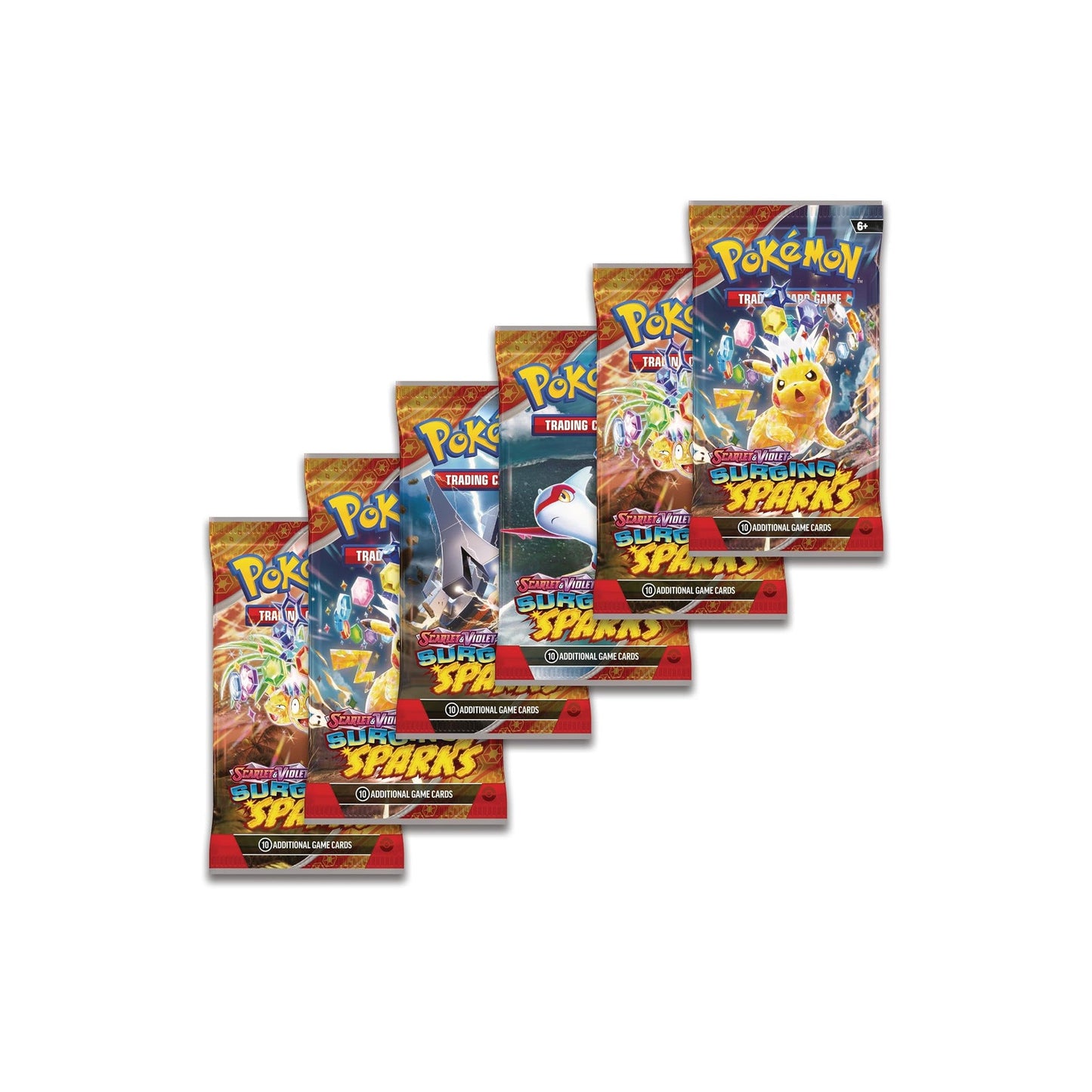 Paquete de refuerzo "Surgimiento de Chispas" de Pokémon TCG (6 sobres)