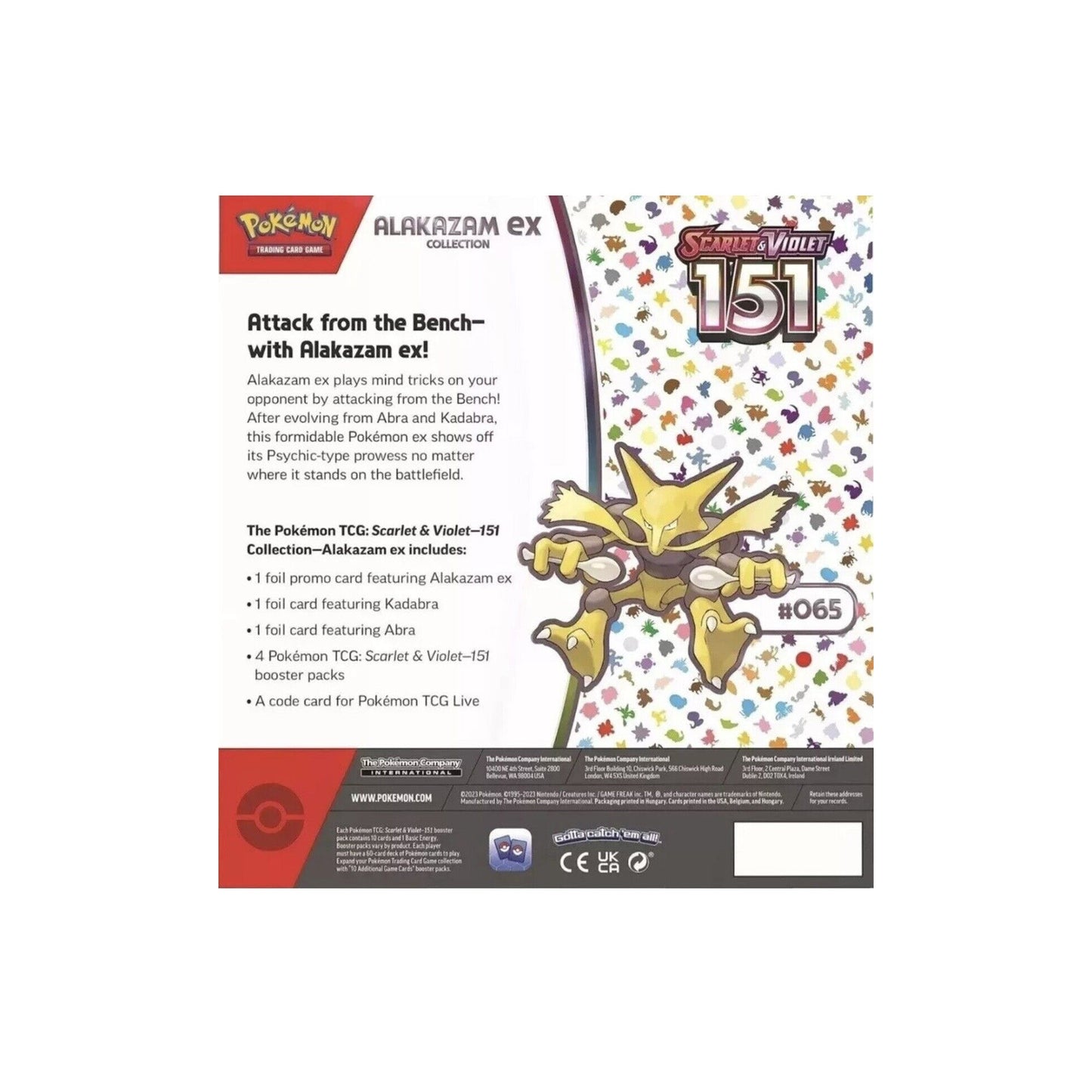 Colección Pokémon TCG Escarlata y Violeta 151 (Alakazam ex)