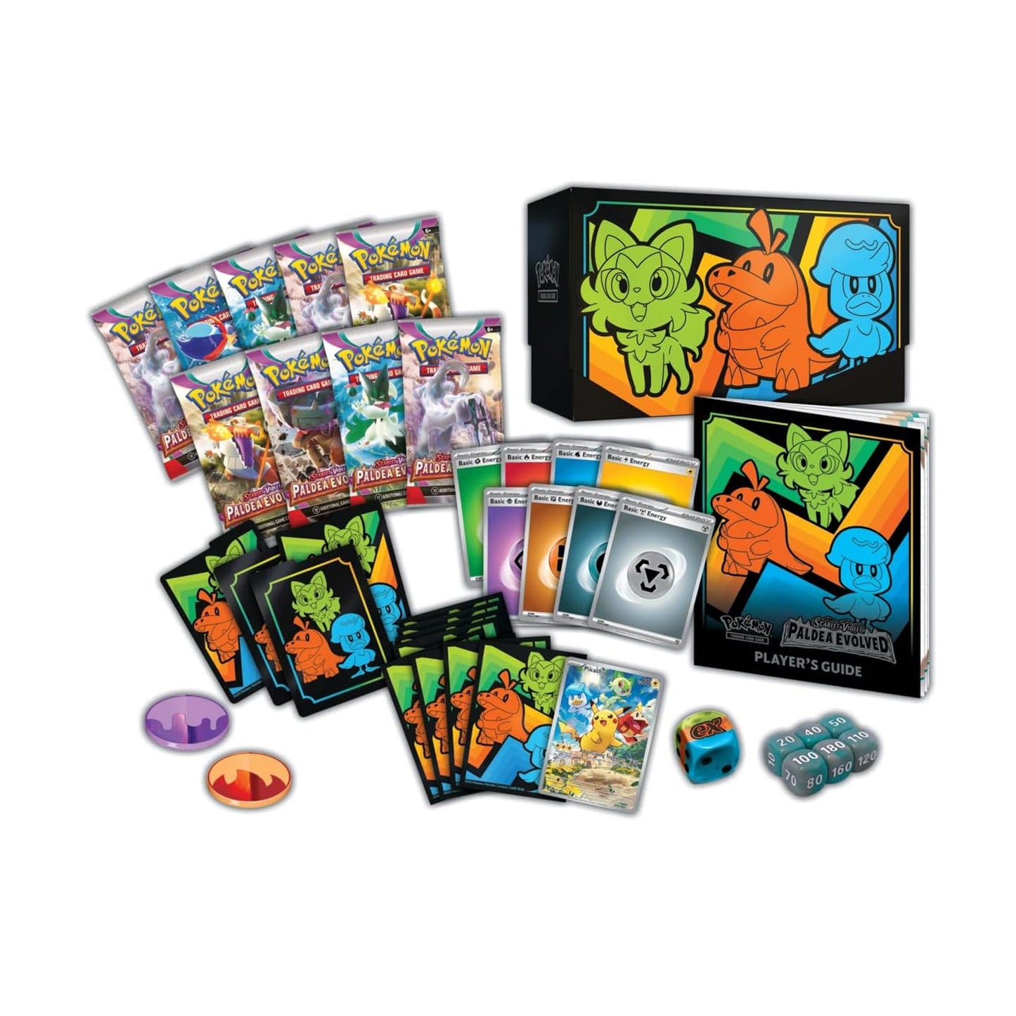 Caja de Entrenador Élite Evolved Paldea Escarlata y Violeta de JCC Pokémon