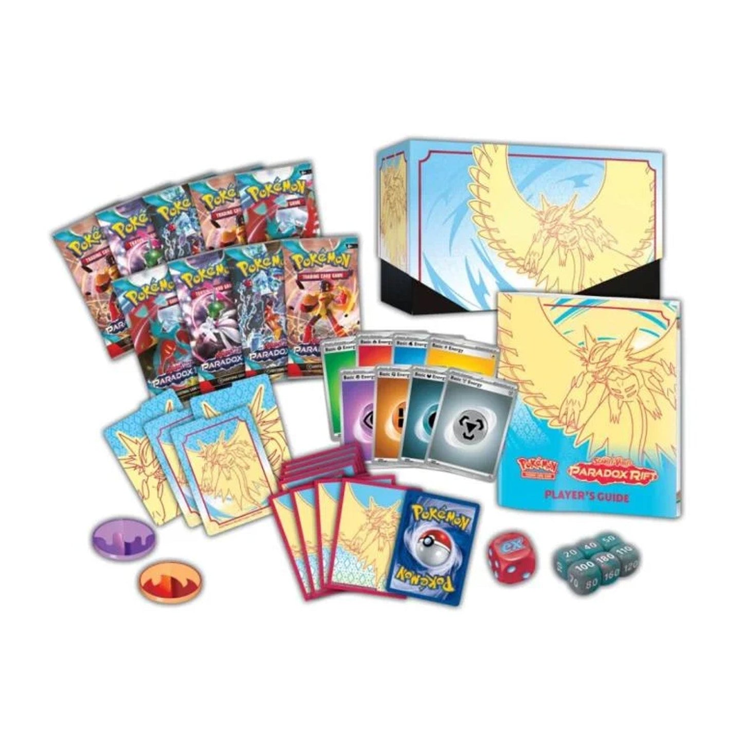 Caja de Entrenador Élite de la Grieta Paradoja Escarlata y Violeta de JCC Pokémon (Luna Rugiente)