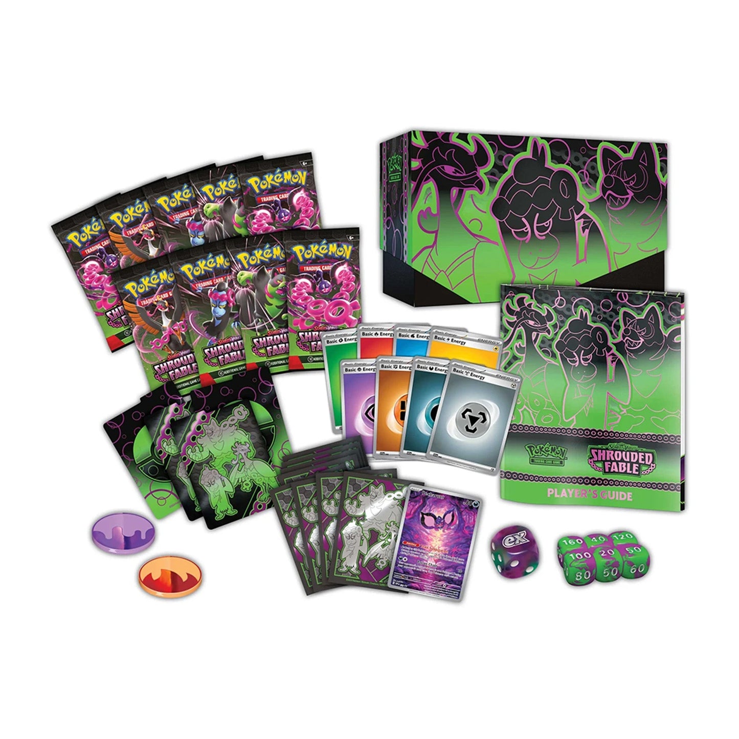 Caja de Entrenador Élite del Centro Pokémon de Fábula Shrouded de Escarlata y Violeta de JCC Pokémon