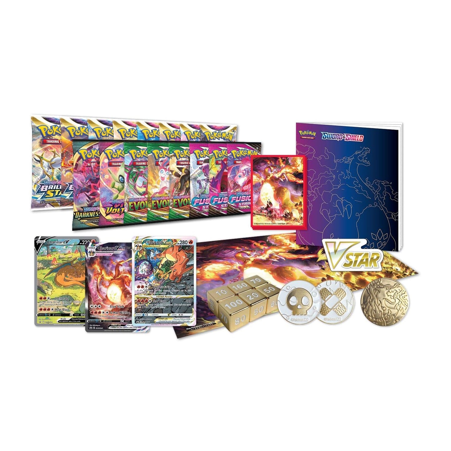 Colección Ultra Premium de Charizard de Espada y Escudo de JCC Pokémon