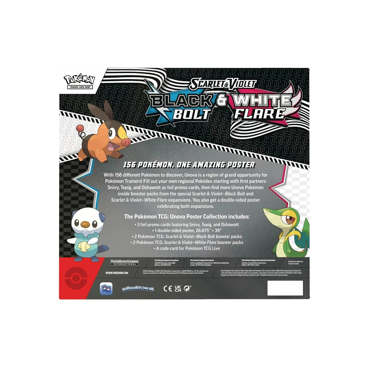Colección de carteles de Unova de JCC Pokémon