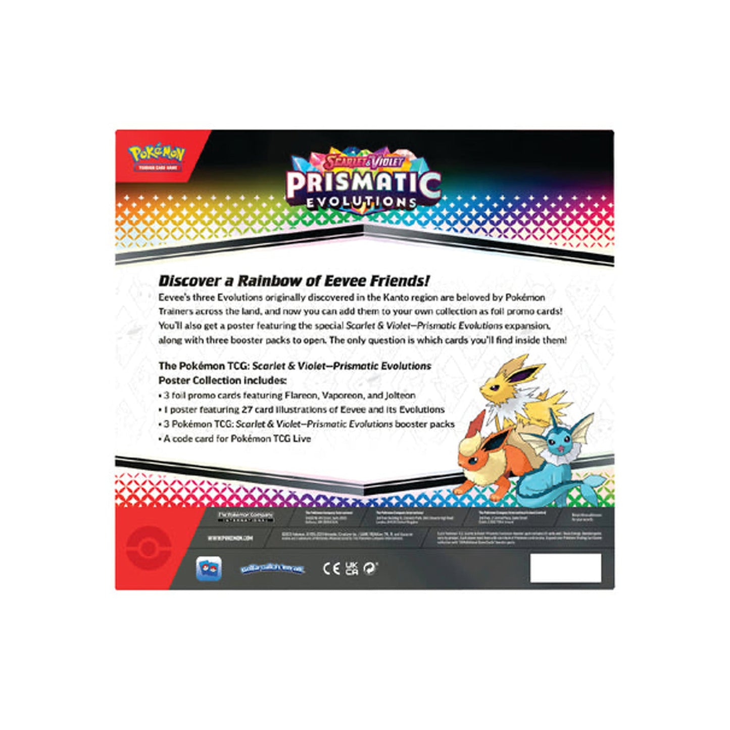 Colección de pósteres de las evoluciones prismáticas de Escarlata y Violeta de Pokémon TCG