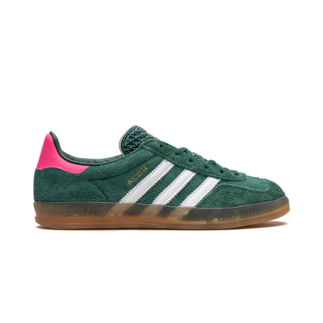 Adidas Gazelle Indoor Verde Colegial Rosa Lúcido