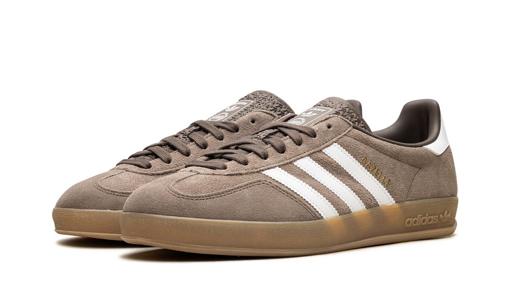Adidas Gazelle Indoor Earth Strata White Gold Metallic
