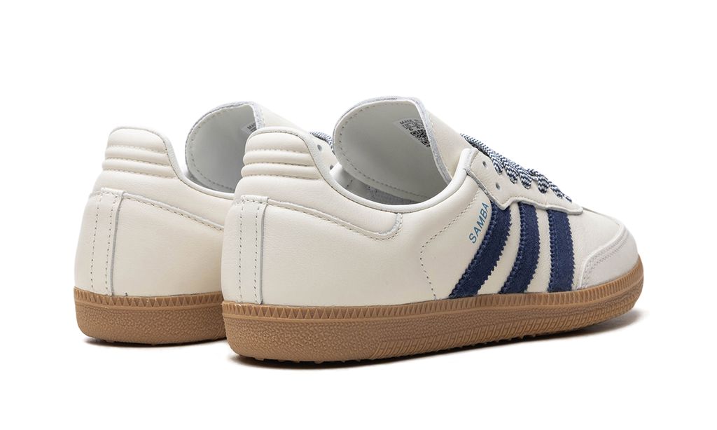 Adidas Samba Off White Azul Oscuro