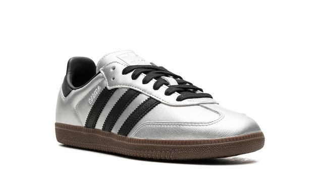 Adidas Samba Plata Metalizado Negro Goma