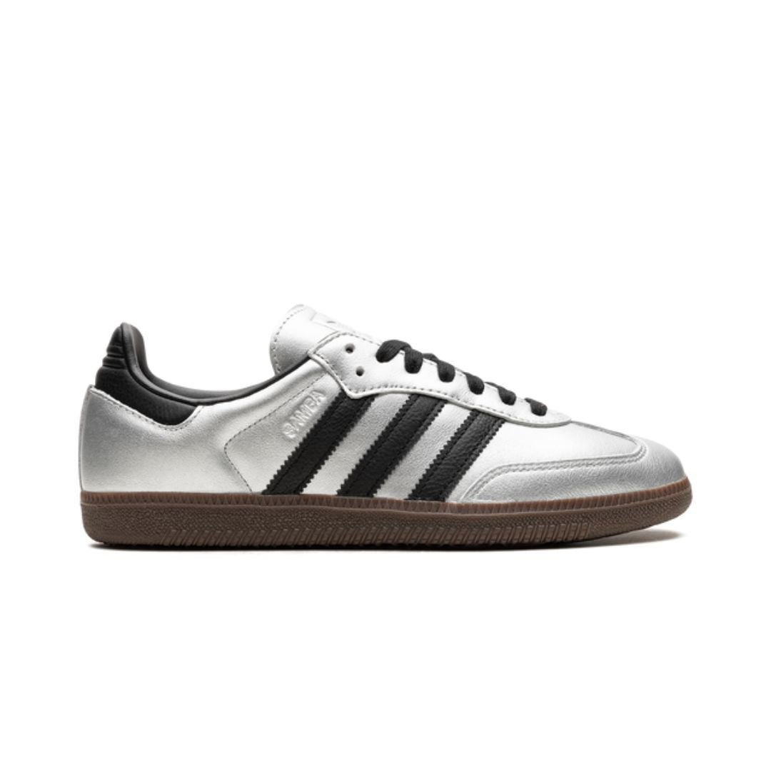 Adidas Samba Plata Metalizado Negro Goma