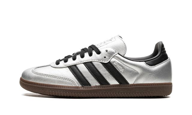 Adidas Samba Plata Metalizado Negro Goma