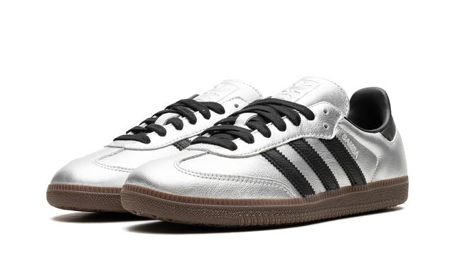 Adidas Samba Plata Metalizado Negro Goma