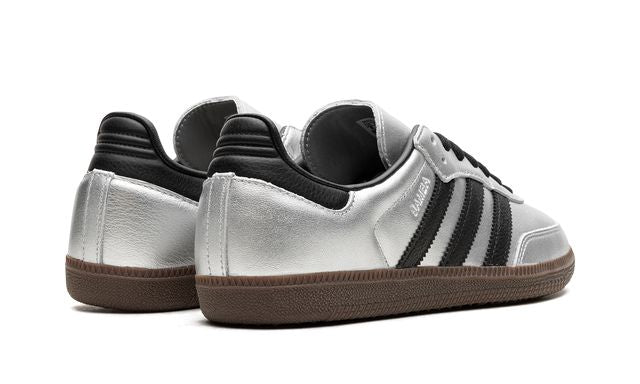 Adidas Samba Plata Metalizado Negro Goma