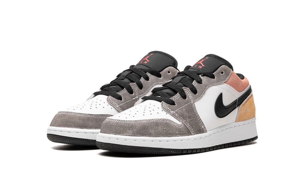 Jordan 1 Low Schwarz Grau Rosa