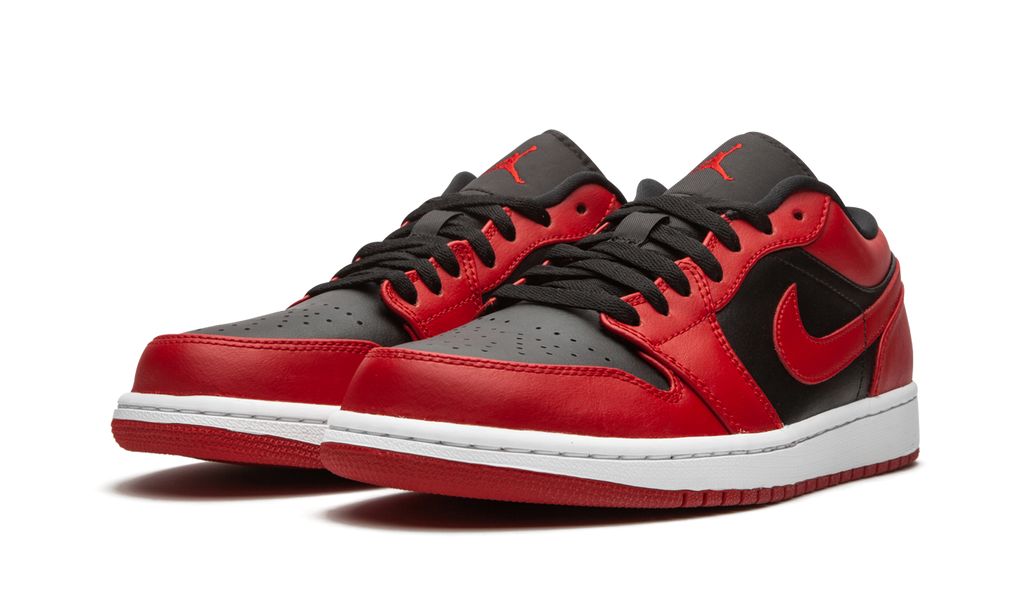 Jordan 1 Low Bred Toe Rojo