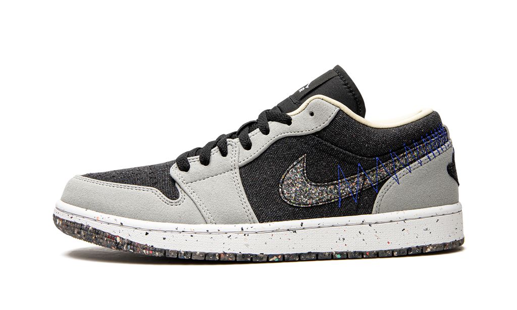 Jordan 1 Low SE Crater Schwarz Grau