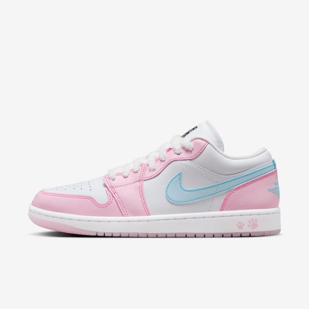 Jordan 1 Low SE Paw Print Rosa Schaumstoff