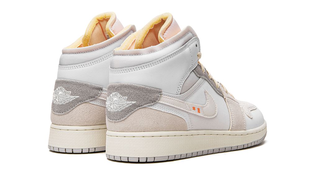 Jordan 1 Mid Craft Inside Out Weiß Grau