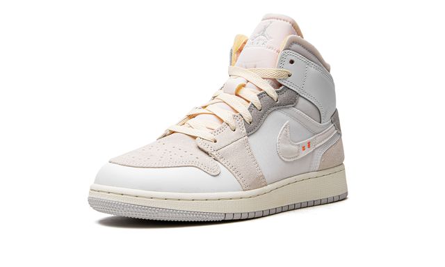 Jordan 1 Mid Craft Inside Out Weiß Grau