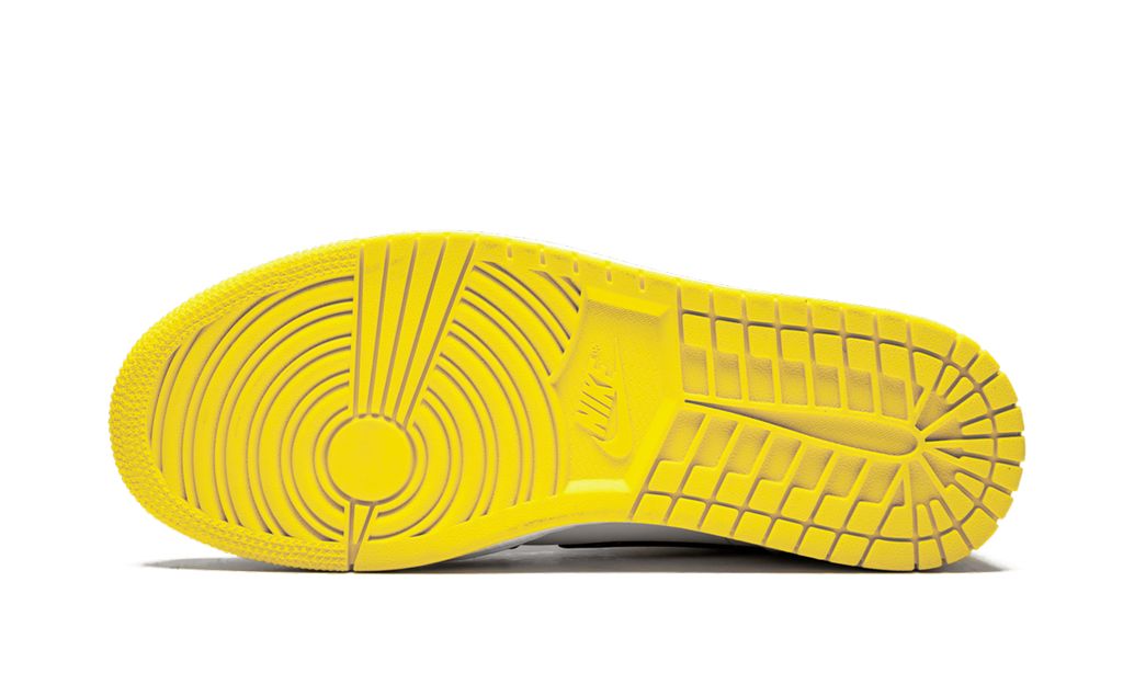Jordan 1 Mid Yellow Toe Schwarz
