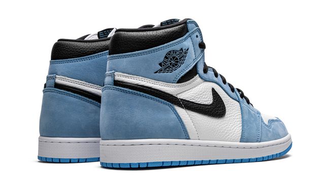 Jordan 1 Retro High Blanco Azul Universitario Negro