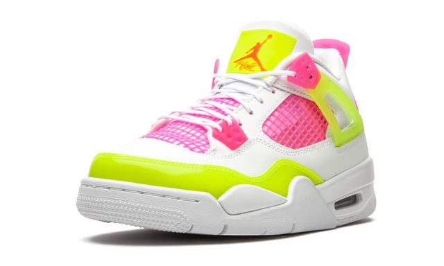 Jordan 4 Retro Weiß Zitronenpink