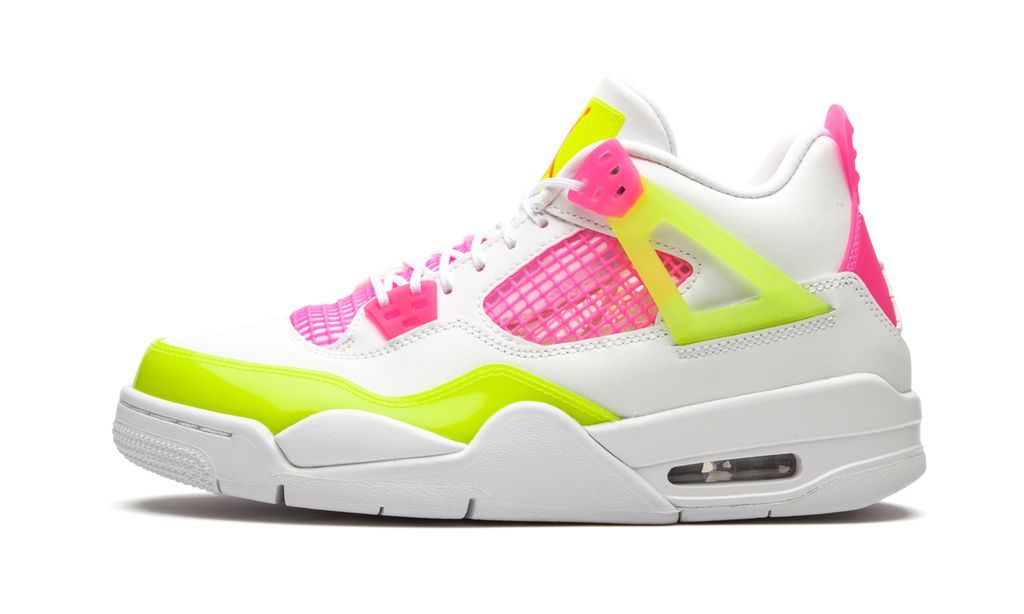 Jordan 4 Retro Weiß Zitronenpink