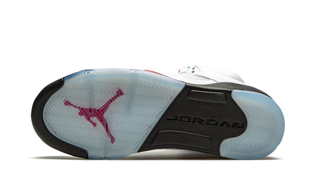 Jordan 5 Retro Fire Red Silver Tongue