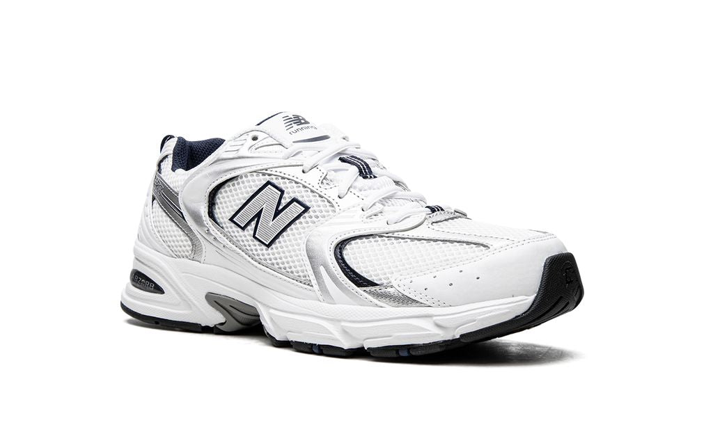 New Balance 530 Blanco Plata Azul Marino