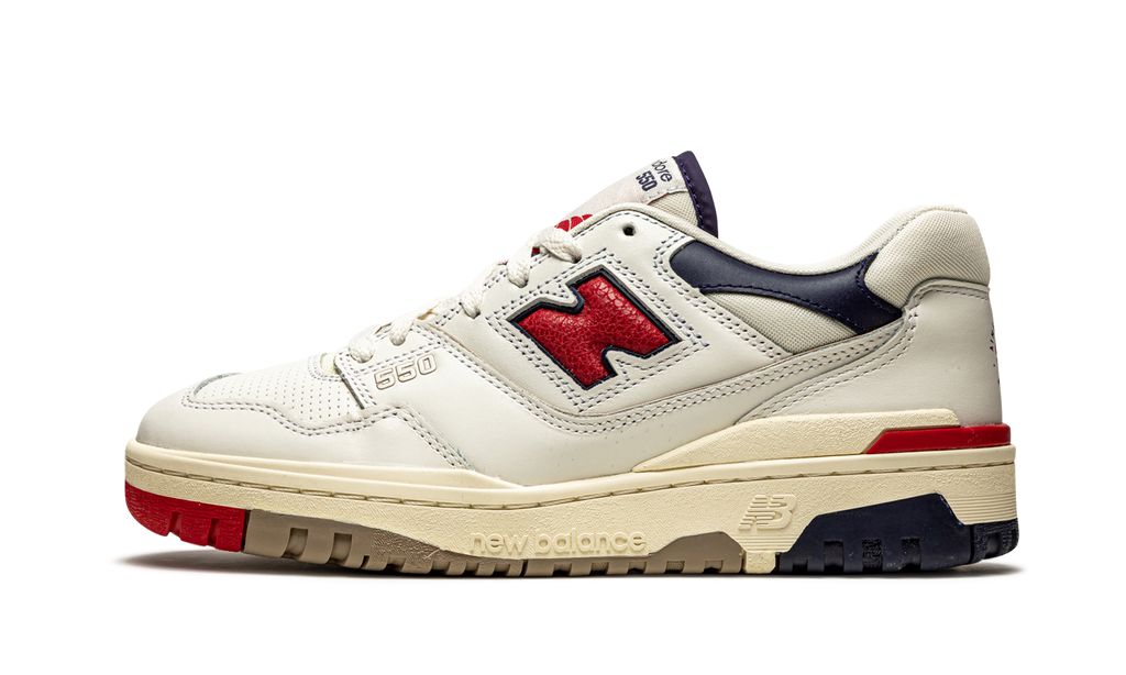 New Balance 550 Aime Leon Dore Weiß Marine Rot