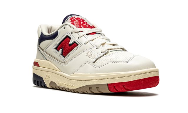 New Balance 550 Aime Leon Dore Weiß Marine Rot