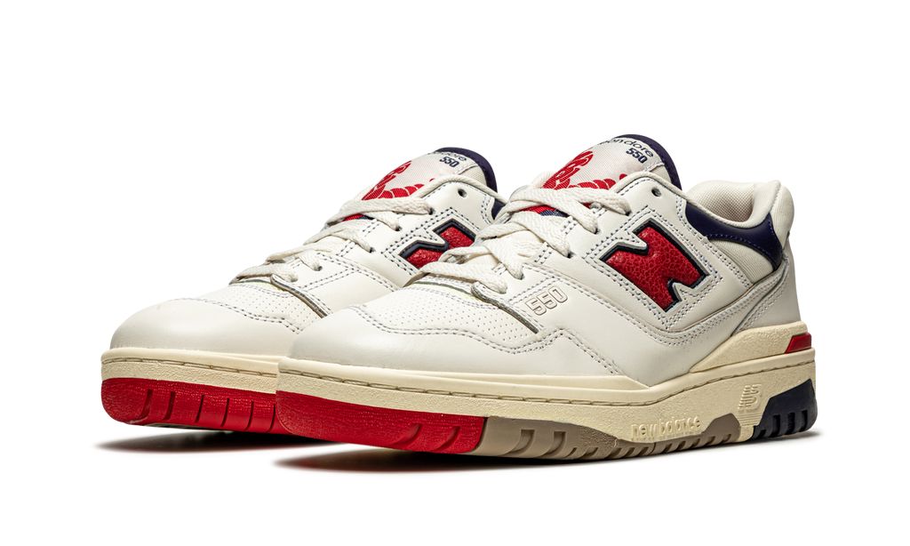New Balance 550 Aime Leon Dore Weiß Marine Rot