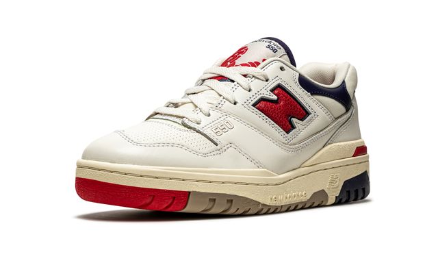 New Balance 550 Aime Leon Dore Weiß Marine Rot