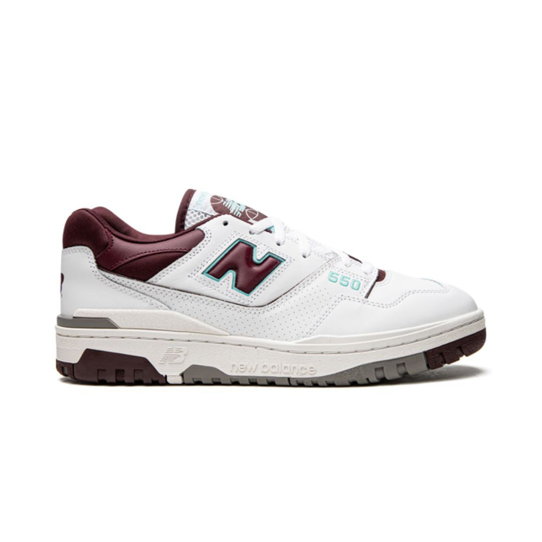 New Balance 550 Borgoña Cian