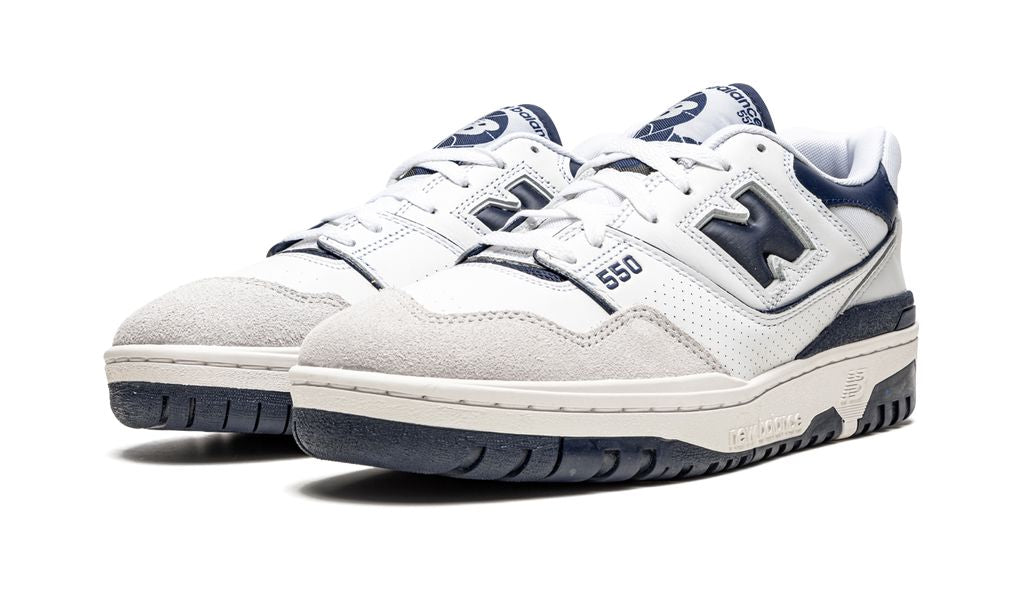 New Balance 550 Blanco Azul Marino