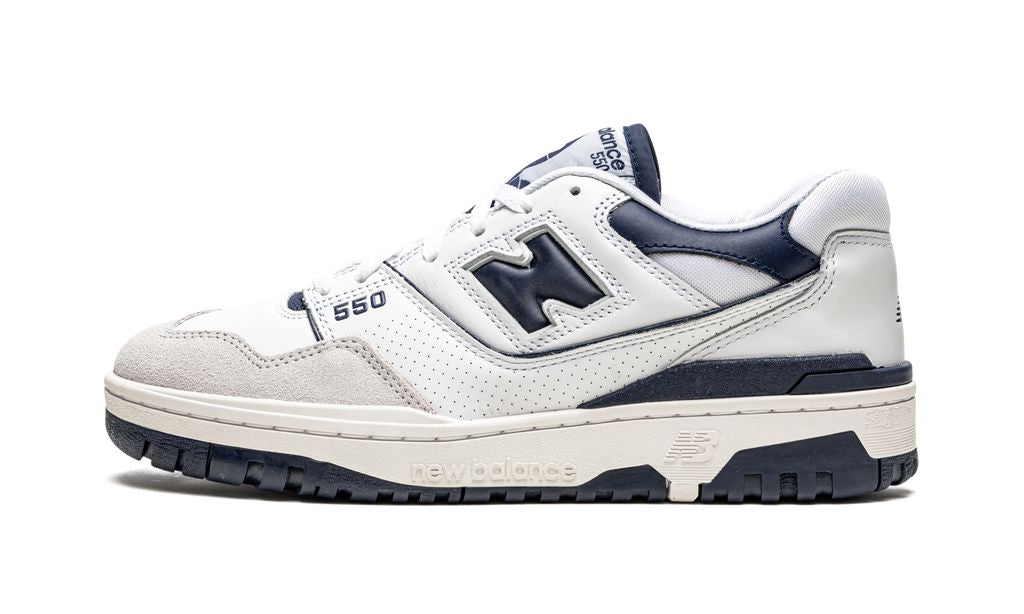 New Balance 550 Blanco Azul Marino