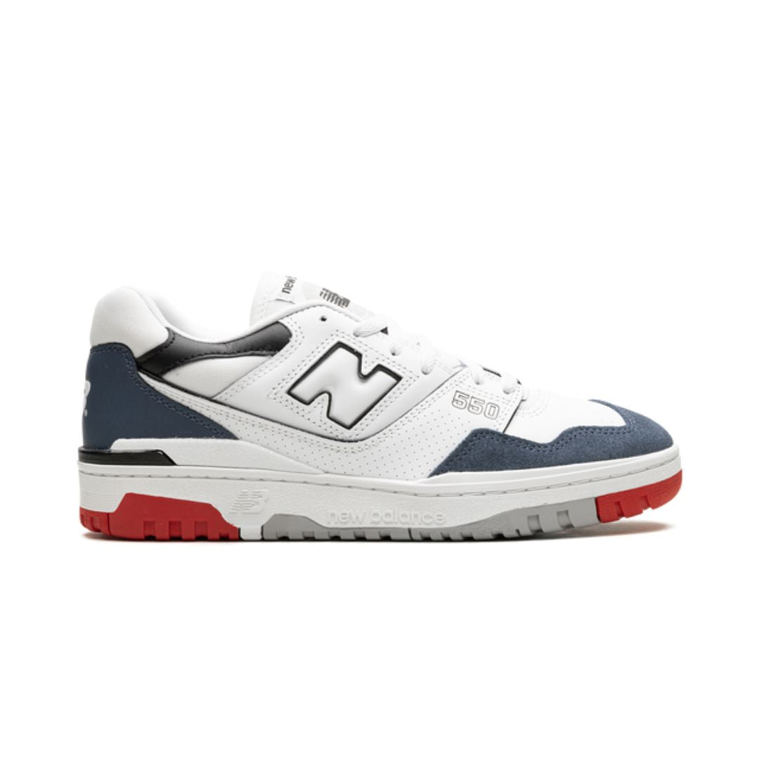 New Balance 550 Weiß Marine Rot