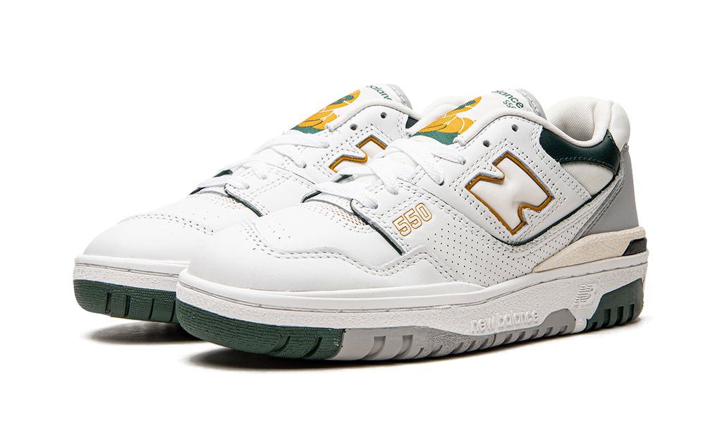 New Balance 550 Weiß Nachtwache Grün