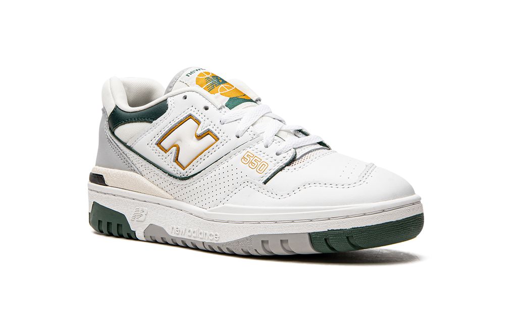 New Balance 550 Weiß Nachtwache Grün