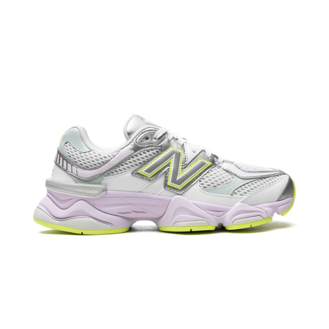 New Balance 9060 Weiß Silber Metallic Taro