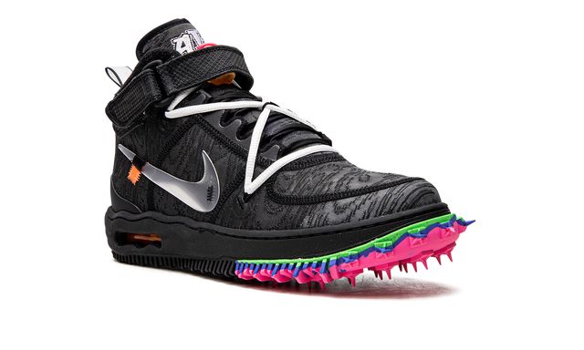 Nike Air Force 1 Mid Blanco Roto Negro