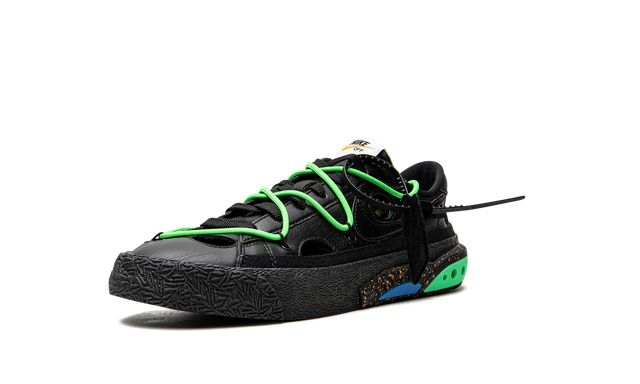 Nike Blazer Low Off-White Schwarz Electro Grün